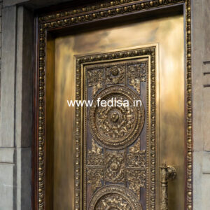 Brass Staircase Railing Design With Premium Finish Wooden Stairs Grill Design