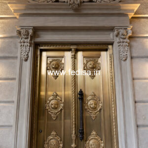 Stylish Brass Balcony Railing With Artistic Design Staircase Design Glass And Wood