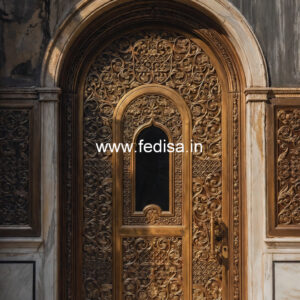 Luxury Brass Balcony Railing With Artistic Detailing Bungalow House With Stairs Inside