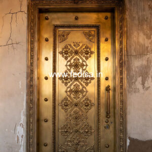 Luxury Brass Railing Design With Gold Finish Arch Staircase Design