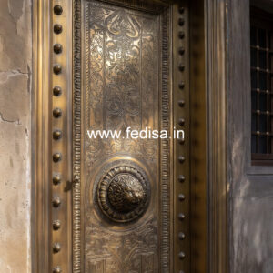 Antique Brass Staircase Railing For Royal Homes Residential Stair Design