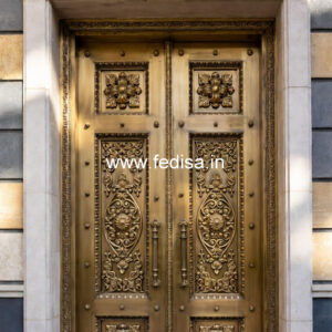 Designer Brass Railing Design With Artistic Finish Marble Design In Stairs