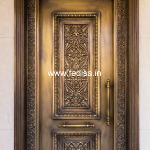 Decorative Brass Railing Design With Floral Patterns Small Home Stairs Design