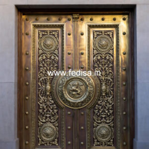 Heavy Duty Brass Railing Design For Durability Duplex House Internal Staircase