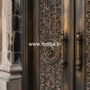 Classic Brass Railing Design For Staircase