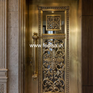 Elegant Brass Staircase Railing Design