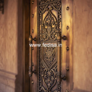 Antique Style Brass Railing Design For Classic Villas Bar Counter Design Under Stairs