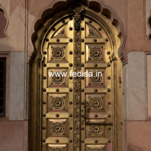 Brass Staircase Handrail With Classic Touch Showcase Design Under Stairs