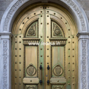 Elegant Brass Staircase Design With Decorative Finish Staircase Design For Terrace