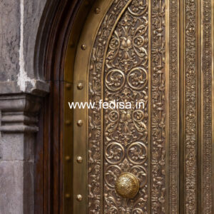 Custom Brass Staircase Railing With Designer Look Laser Cutting Stair Design