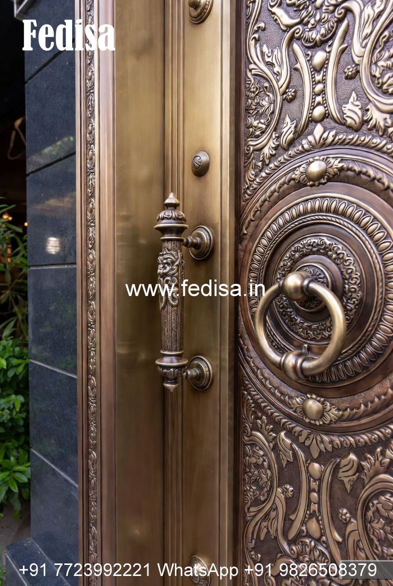 Stylish Brass Staircase Railing For Luxury Villas Duplex House Inside Staircases