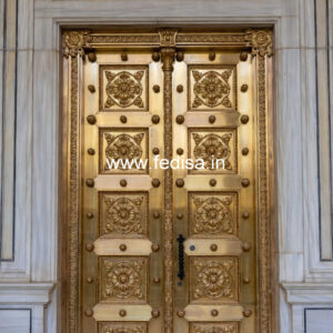 Designer Brass Balcony Railing With Unique Finish Steel And Wood Stairs Design