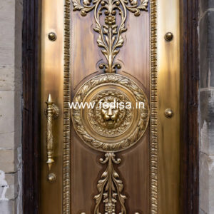 Modern Brass Railing Design With Decorative Patterns Window Design In Staircase