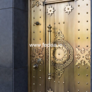 Decorative Brass Railing Design With Floral Patterns Duplex Steps Wall Design