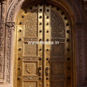 Stylish Brass Staircase Railing With Decorative Elements Interior Design Staircase Living Room