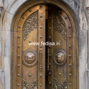 Designer Brass Staircase Railing With Fine Finish Stairs Niche Design