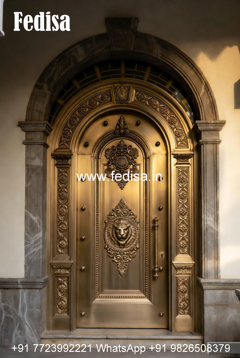 Premium Brass Balcony Railing For Luxury Spaces Staggered Staircase Design