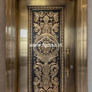 Premium Brass Railing Design With Artistic Finish Stair Railing Design