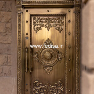 Stylish Brass Staircase Railing With Decorative Finish Steel Railing Design For House Front