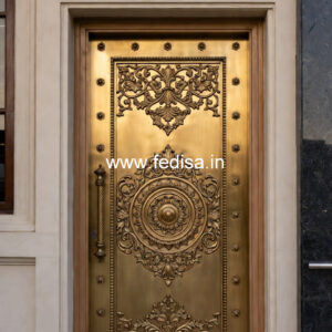 Antique Brass Staircase Railing With Elegant Style Wall Railing Design