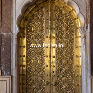 Elegant Brass Staircase Railing With Gold Finish Jeene Ki Railing