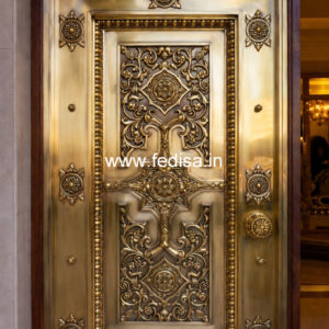 Brass Railing Design With Modern Finish House Front Wall Railing Design