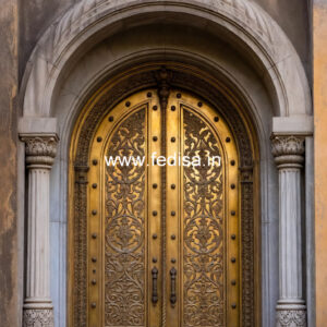 Brass Staircase Railing Design With Glass Panels Roof Railing Design Of Bricks