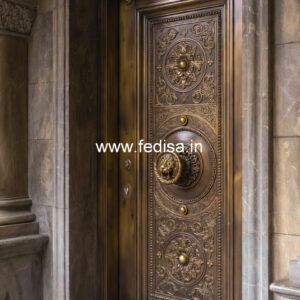 Elegant Brass Staircase Railing For Villas Railing Pillar Design