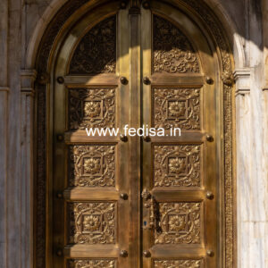 Elegant Brass Balcony Railing With Artistic Patterns Garden Railing Design