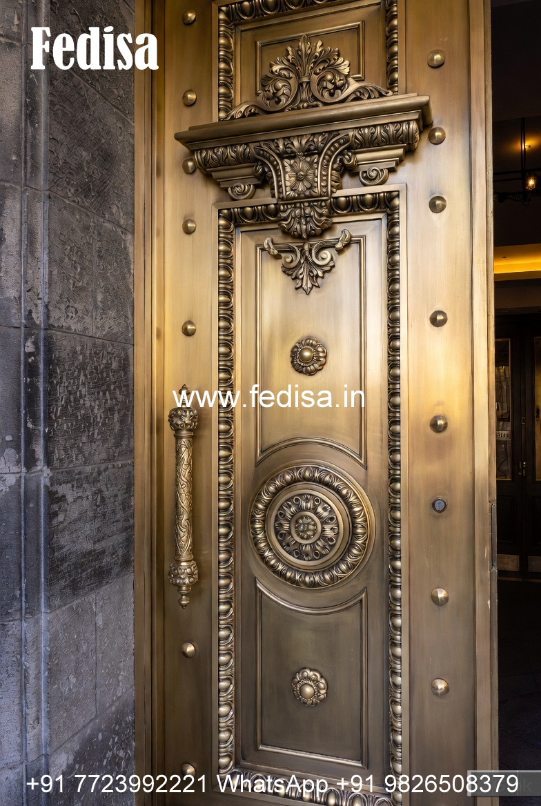 Elegant Brass Railing Design With Artistic Finish Modern Boundary Wall Railing Design