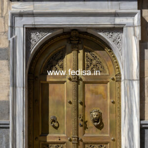 Premium Brass Staircase Handrail For Homes Modern Glass Railing