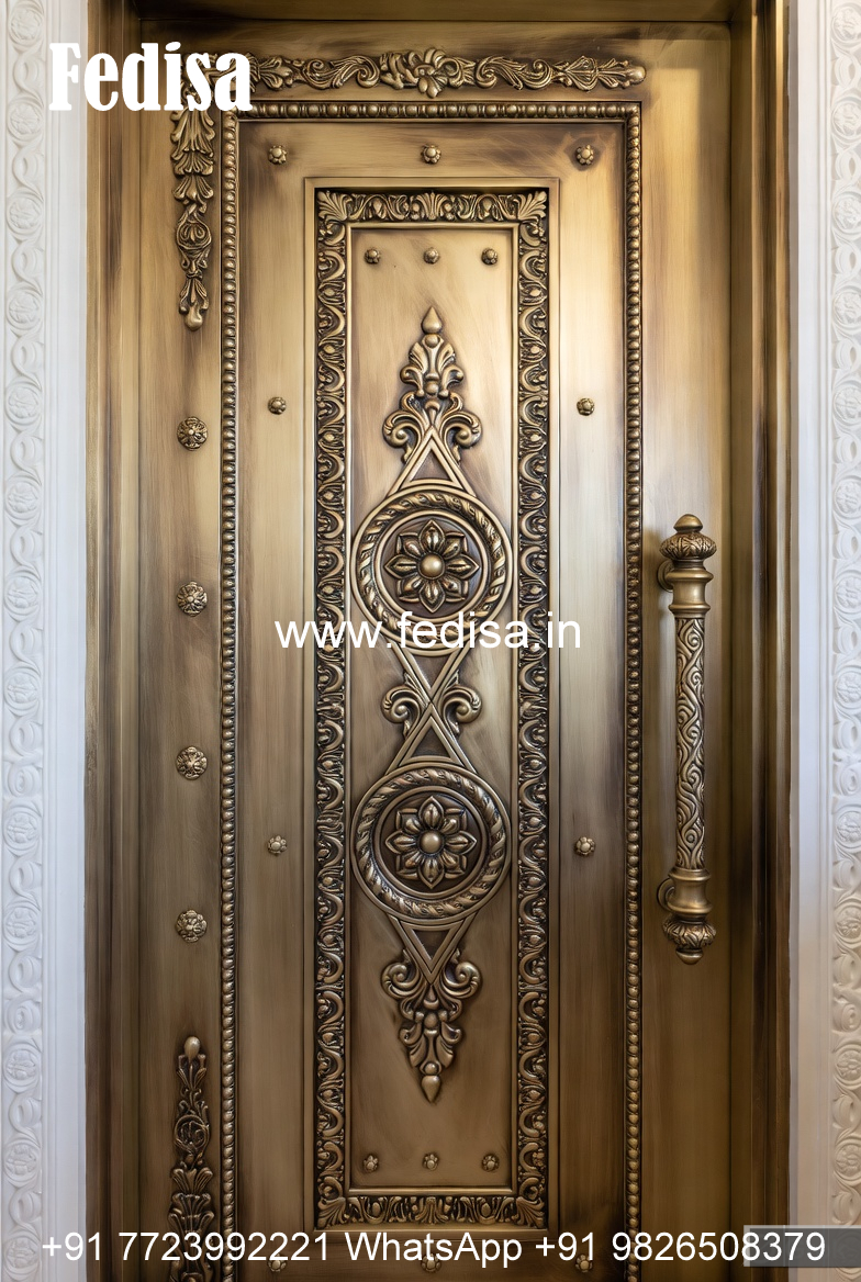 Stylish Brass Stair Railing With Artistic Touch Makan Ki Railing Ki Design