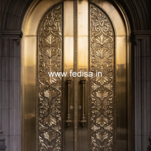 Luxury Brass Stair Railing With Designer Style Railing Pillar Design Cement