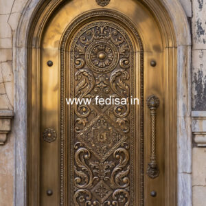 Brass Railing Design With High-end Finish Round Balcony Railing Design