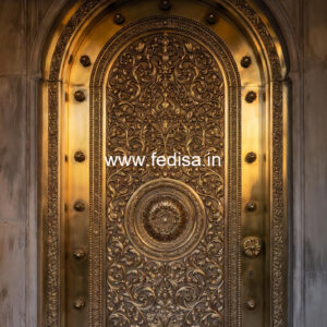 Elegant Brass Staircase Railing With Gold Finish