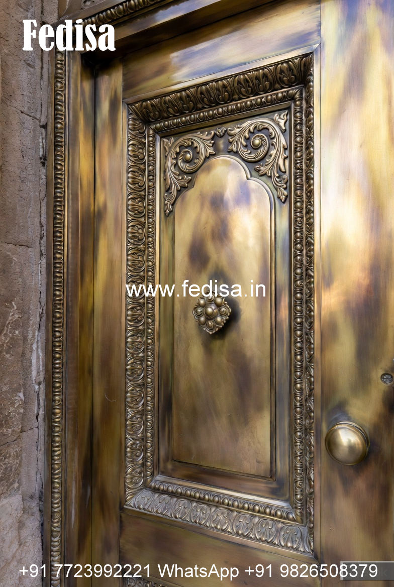 Antique Brass Railing Design With Royal Appeal Steel Rod Design For Balcony