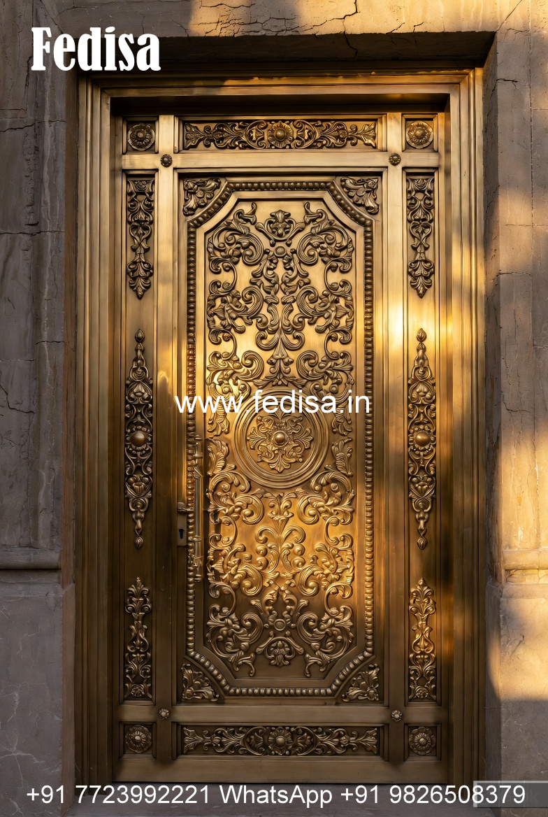 Decorative Brass Railing Design For Elegant Villas Wooden Railing Pillar Design