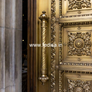Stylish Brass Stair Railing With Premium Finish Railing Flower Design
