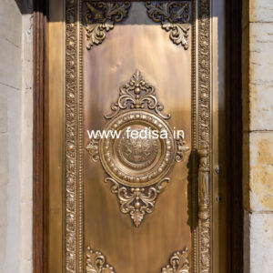 Elegant Brass Stair Railing With Classic Finish Boundary Steel Railing Design