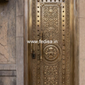 Elegant Brass Railing Design For Modern Villas Building Front Railing Design