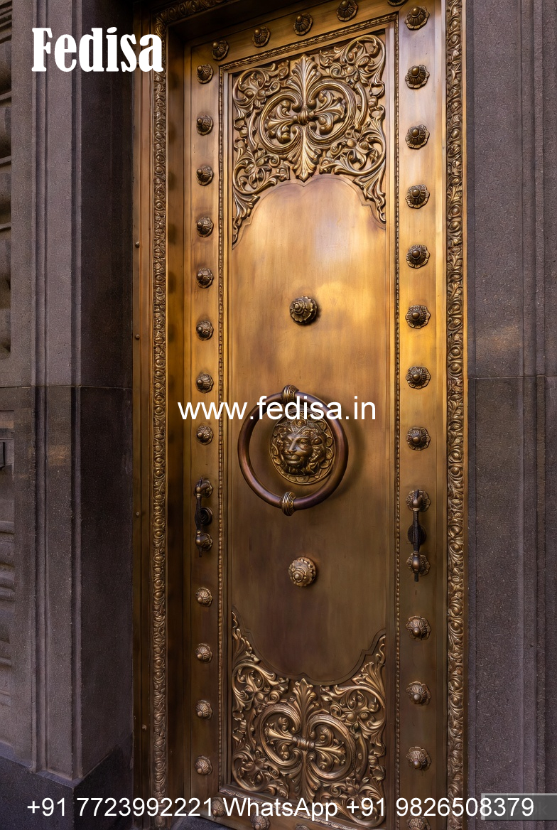 Elegant Brass Railing Design With Artistic Finish Best Staircase Railing Design