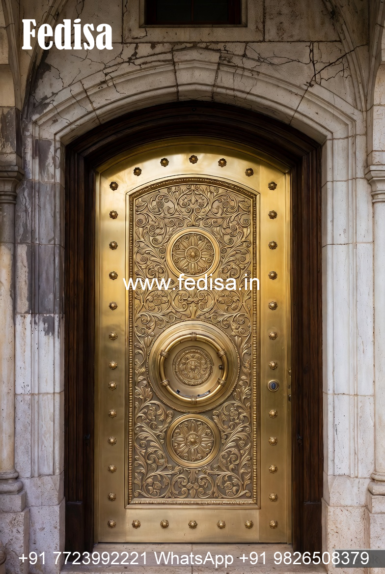 Designer Brass Stair Railing For Luxury Interiors Front Railing Design Brick