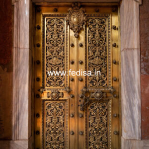 Designer Brass Handrail For Premium Staircases Iron Terrace Railing