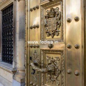 Luxury Brass Balcony Railing With Artistic Detailing Iron Grill Design For Steps