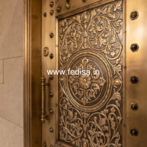 Elegant Brass Stair Railing With Classic Finish Balcony Railing Design Bricks