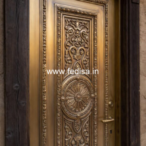 Elegant Brass Staircase Railing For Villas Round Pipe Railing