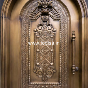 Stylish Brass Staircase Railing With Decorative Elements Aaj Ki Railing