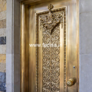 Brass Staircase Railing Design With Elegant Touch Balcony Tempered Glass Design