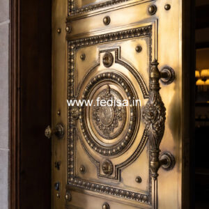 Designer Brass Staircase Handrail For Homes Metal Modern Stair Railing