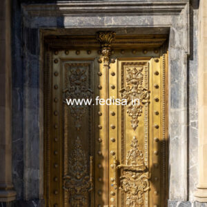 Antique Brass Staircase Railing With Elegant Style Aluminum Balcony Railing Design